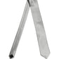 Dolce & Gabbana Gray Satin 100% Silk Adjustable Tied Men Necktie Tie