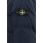 Stone Island Blue Nylon Full-Length Jacket