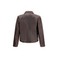 Our Legacy Brown Calf Leather Bos Taurus Leather Jacket