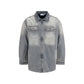 Off-White Gray Cotton Denim Jacket