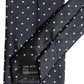 Dolce & Gabbana Dark Blue Polka Dot Silk Adjustable Necktie Accessory Tie