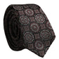Dolce & Gabbana Dark Purple Geometric Adjustable Necktie Accessory Tie