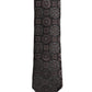 Dolce & Gabbana Dark Purple Geometric Adjustable Necktie Accessory Tie