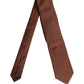 Dolce & Gabbana Brown Silk Classic Adjustable Men Necktie Accessory Tie