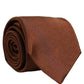Dolce & Gabbana Brown Silk Classic Adjustable Men Necktie Accessory Tie
