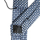 Dolce & Gabbana Blue Circle Pattern Silk Adjustable Necktie Accessor Tie