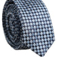 Dolce & Gabbana Blue Circle Pattern Silk Adjustable Necktie Accessor Tie