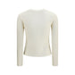 Max Mara White Wool Oves Aries Sweatshirt