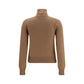 Ami Paris Brown Cashmere Turtleneck