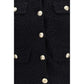 Balmain Black Viscose Full-Length Jacket