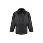 Barbour Black Cotton Full-Length Jacket
