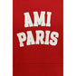 Ami Paris Red Cotton Sweatshirt