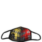 Dolce & Gabbana Multicolor Plaid Tartan Elastic Ear Strap Face Mask