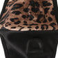 Dolce & Gabbana Brown Black Leopard Print Elastic Ear Strap Face Mask