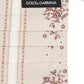Dolce & Gabbana Beige Floral Print Pleated Elastic Ear Strap Face Mask