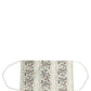 Dolce & Gabbana White Floral Cotton Pleated Elastic Ear Strap Face Mask