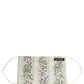 Dolce & Gabbana White Floral Cotton Pleated Elastic Ear Strap Face Mask