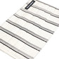 Dolce & Gabbana White Black Pinstripe Pleated Elastic Ear Strap Face Mask