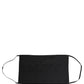 Dolce & Gabbana Black 100% Cotton Pleated Elastic Ear Strap Face Mask