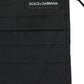 Dolce & Gabbana Black 100% Cotton Pleated Elastic Ear Strap Face Mask