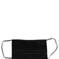 Dolce & Gabbana Black Satin Silk Pleated Elastic Ear Strap Face Mask