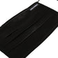 Dolce & Gabbana Black Satin Silk Pleated Elastic Ear Strap Face Mask