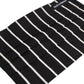Dolce & Gabbana Black White Pinstripe Pleated Elastic Ear Strap Face Mask