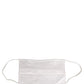 Dolce & Gabbana White Satin Silk Pleated Elastic Ear Strap Face Mask