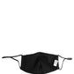 Dolce & Gabbana Black White Logo Baroque Elastic Ear Strap Face Mask