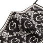 Dolce & Gabbana Black White Logo Baroque Elastic Ear Strap Face Mask