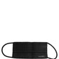 Dolce & Gabbana Black Silk Patterned Pleated Elastic Ear Strap Face Mask