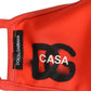 Dolce & Gabbana Red Polyester DG CASA Logo Elastic Ear Strap Face Mask