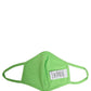 Dolce & Gabbana Green Polyester DG CASA Logo Elastic Ear Strap Face Mask