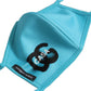 Dolce & Gabbana Blue Polyester DG CASA Logo Elastic Ear Strap Face Mask