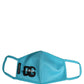 Dolce & Gabbana Blue Polyester DG CASA Logo Elastic Ear Strap Face Mask