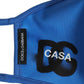Dolce & Gabbana Blue Polyester DG CASA Logo Elastic Ear Strap Face Mask