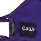 Dolce & Gabbana Purple Polyester DG CASA Logo Elastic Ear Strap Face Mask