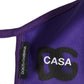 Dolce & Gabbana Purple Polyester DG CASA Logo Elastic Ear Strap Face Mask