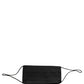 Dolce & Gabbana Black Silk Patterned Pleated Elastic Ear Strap Face Mask