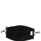 Dolce & Gabbana Black White Logo Baroque Elastic Ear Strap Face Mask