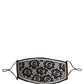 Dolce & Gabbana Black White Logo Baroque Elastic Ear Strap Face Mask