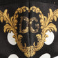 Dolce & Gabbana Black Baroque Print Polka Dot Elastic Ear Strap Face Mask