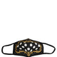 Dolce & Gabbana Black Baroque Print Polka Dot Elastic Ear Strap Face Mask