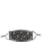 Dolce & Gabbana Black White Logo Baroque Elastic Ear Strap Face Mask