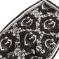 Dolce & Gabbana Black White Logo Baroque Elastic Ear Strap Face Mask