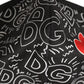 Dolce & Gabbana Black Heart DG Logo Monogram Elastic Ear Strap Face Mask
