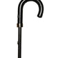 Dolce & Gabbana Black White Gingham Check Cotton Long Handle Umbrella