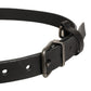 Dolce & Gabbana Black Leather Antique Finish Buckle Belt