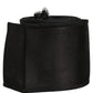 Dolce & Gabbana Black Satin Silk Wide Band Waist Cintura Belt