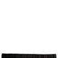 Dolce & Gabbana Black Satin Silk Wide Band Waist Cintura Belt